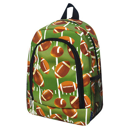 Football Life Medium Size Canvas Backpack