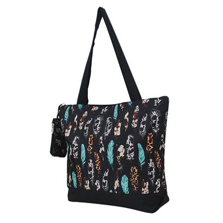 Wild Feather Canvas Tote Bag