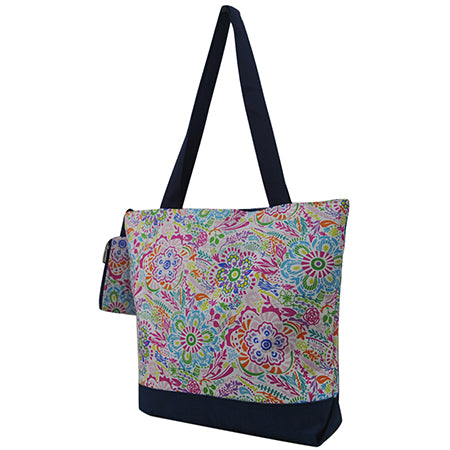 Wild Flower Canvas Tote Bag