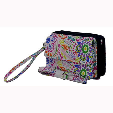 Wild Flower Canvas All in One Wallet