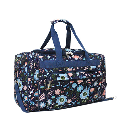 Pastel Floral Canvas 20" Duffle Bag