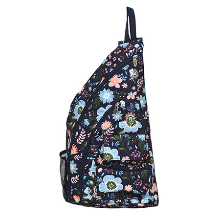 Pastel Floral Sling Backpack