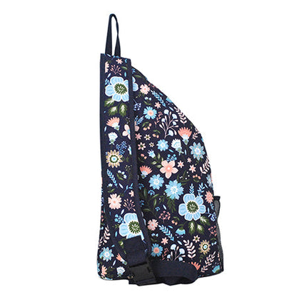 Pastel Floral Sling Backpack