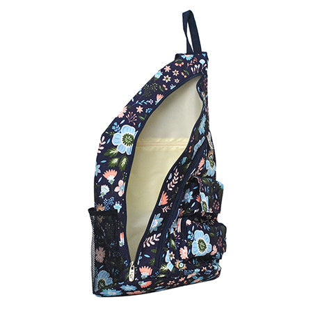 Pastel Floral Sling Backpack