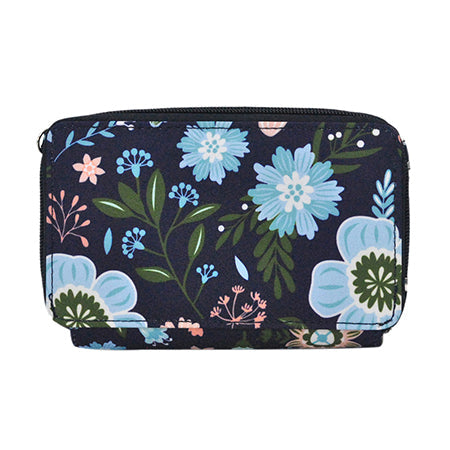 Pastel Floral Canvas All in One Wallet