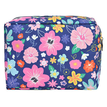 Lilac Floral Large Cosmetic Travel Pouch