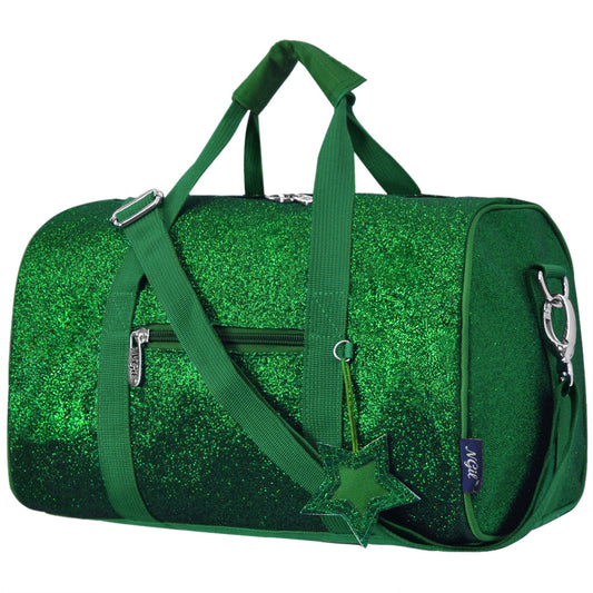 Green Mini Glitter Duffel Bag