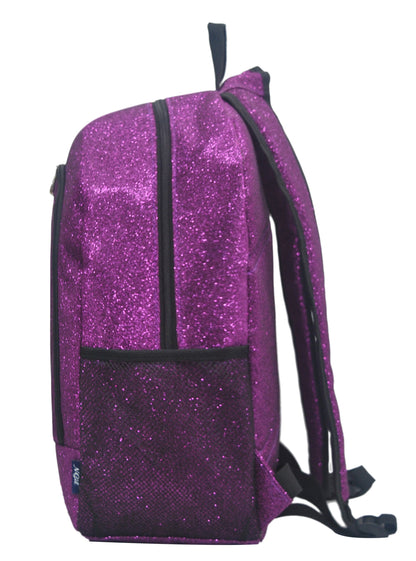 Purple Glitter Canvas Backpack