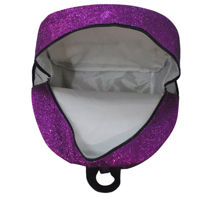 Purple Glitter Canvas Backpack