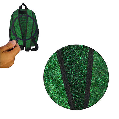 Small Size Green Glitter Backpacks For Dance and Cheer Competition