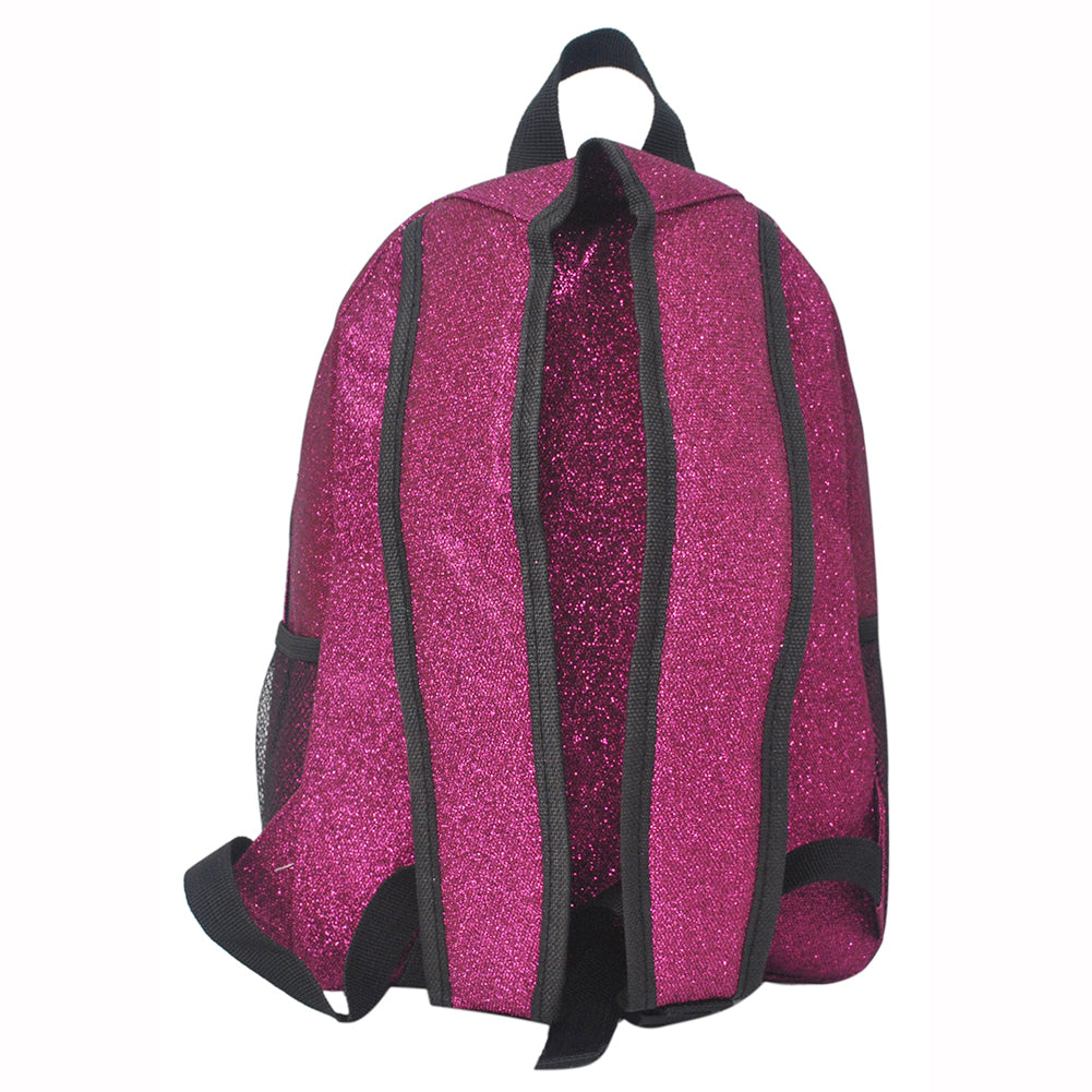 Small Size Hot Pink Glitter Backpacks For Dance and Cheer Competition