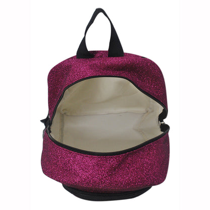 Small Size Hot Pink Glitter Backpacks For Dance and Cheer Competition