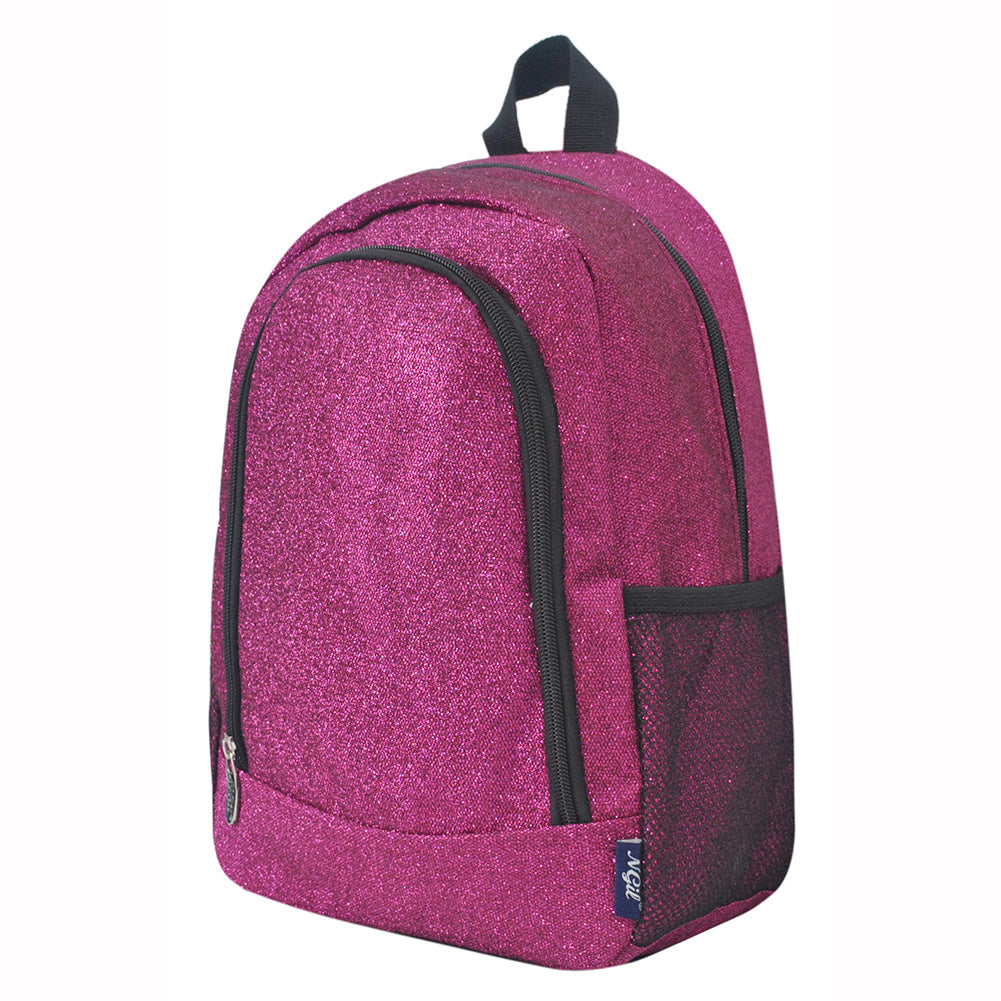 Small Size Hot Pink Glitter Backpacks For Dance and Cheer Competition