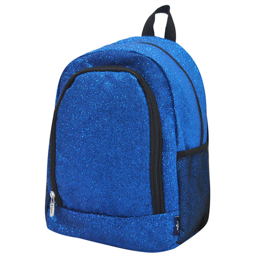 Small Size Royal Blue Glitter Backpacks For Gymnastics and Cheer Competition