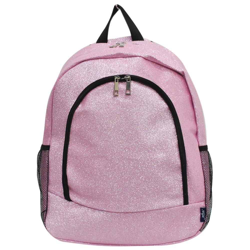 Pink Glitter Canvas Backpack