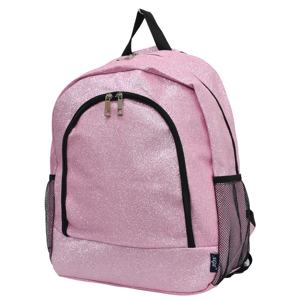 Pink Glitter Canvas Backpack