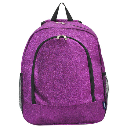 Purple Glitter Canvas Backpack