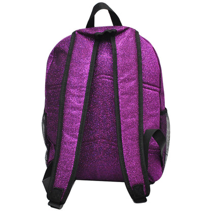 Purple Glitter Canvas Backpack