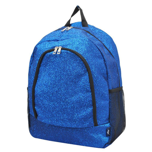 Royal Blue Glitter Canvas Backpack