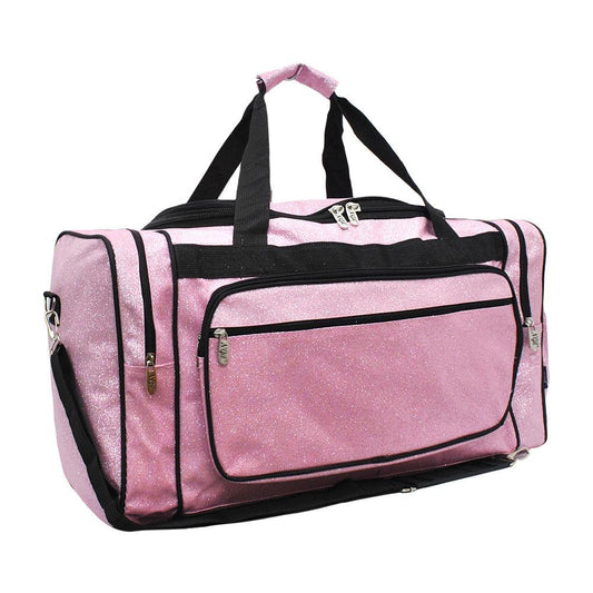 Pink Glitter Canvas 20" Duffle Bag