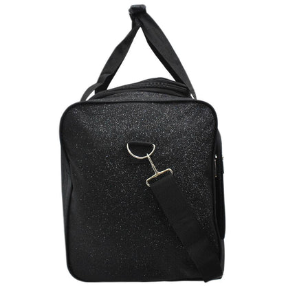 Black Glitter Canvas 23" Duffle Bag