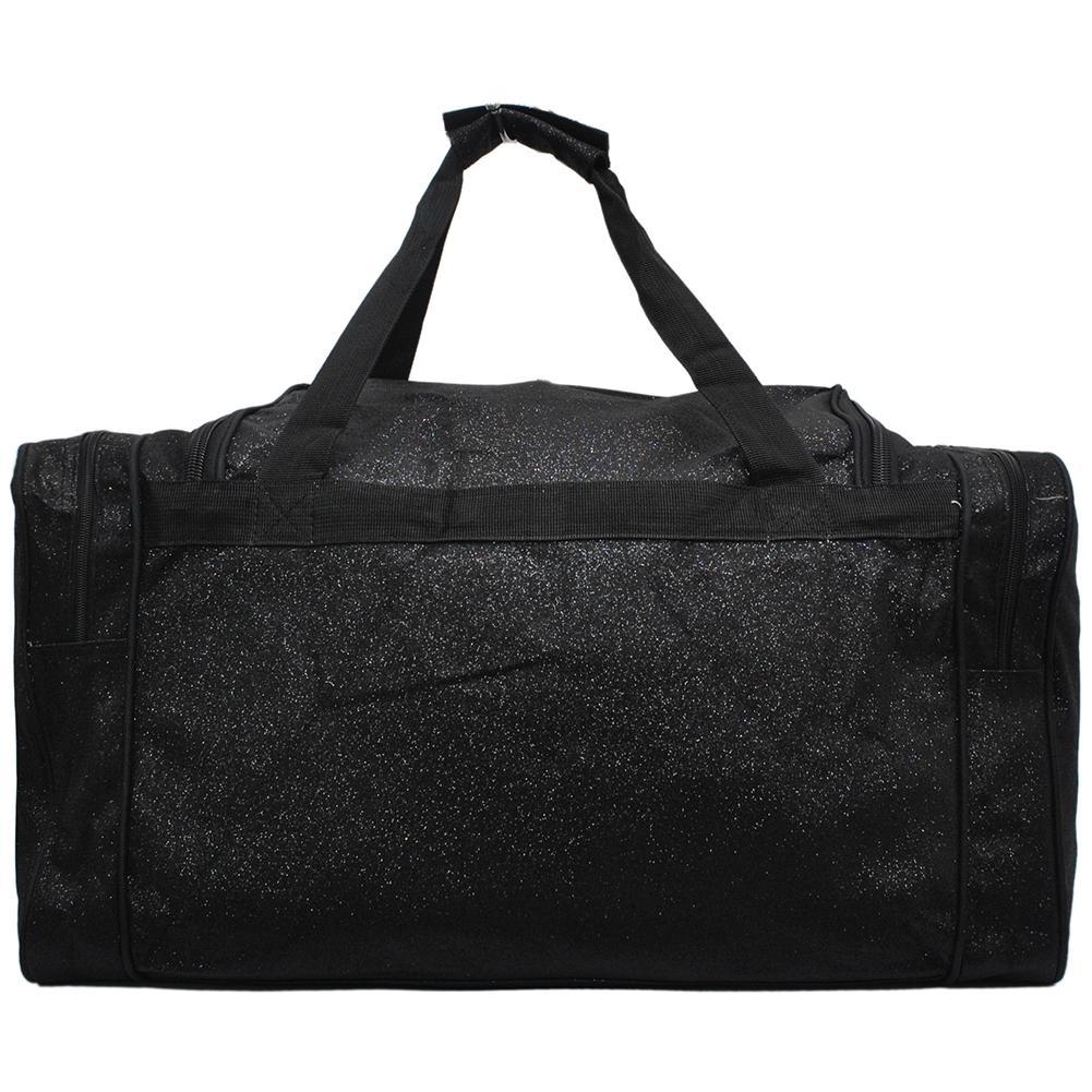 Black Glitter Canvas 23" Duffle Bag