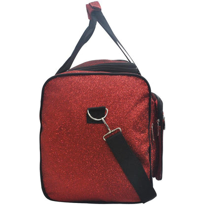 Red Glitter Canvas 23" Duffle Bag