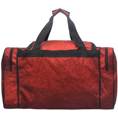 Red Glitter Canvas 23" Duffle Bag