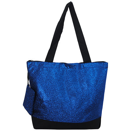 Royal Glitter Canvas Tote Bag