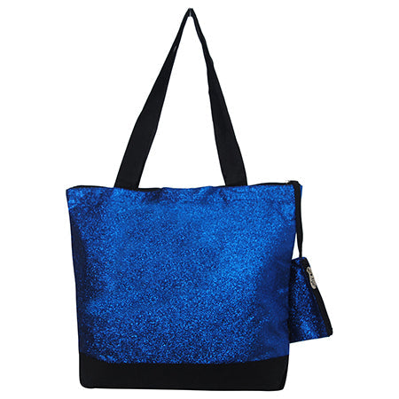 Royal Glitter Canvas Tote Bag