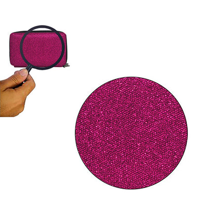 Hot Pink Glitter Canvas All in One Wallet