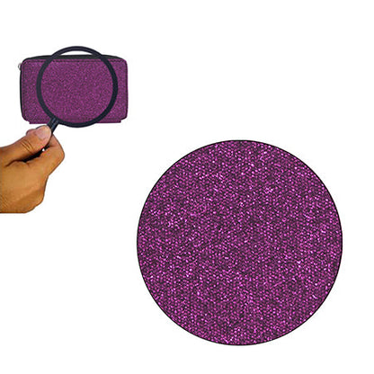 Purple Glitter Canvas All in One Wallet