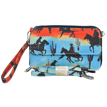 Ride Into The Sunset Canvas All in One Wallet