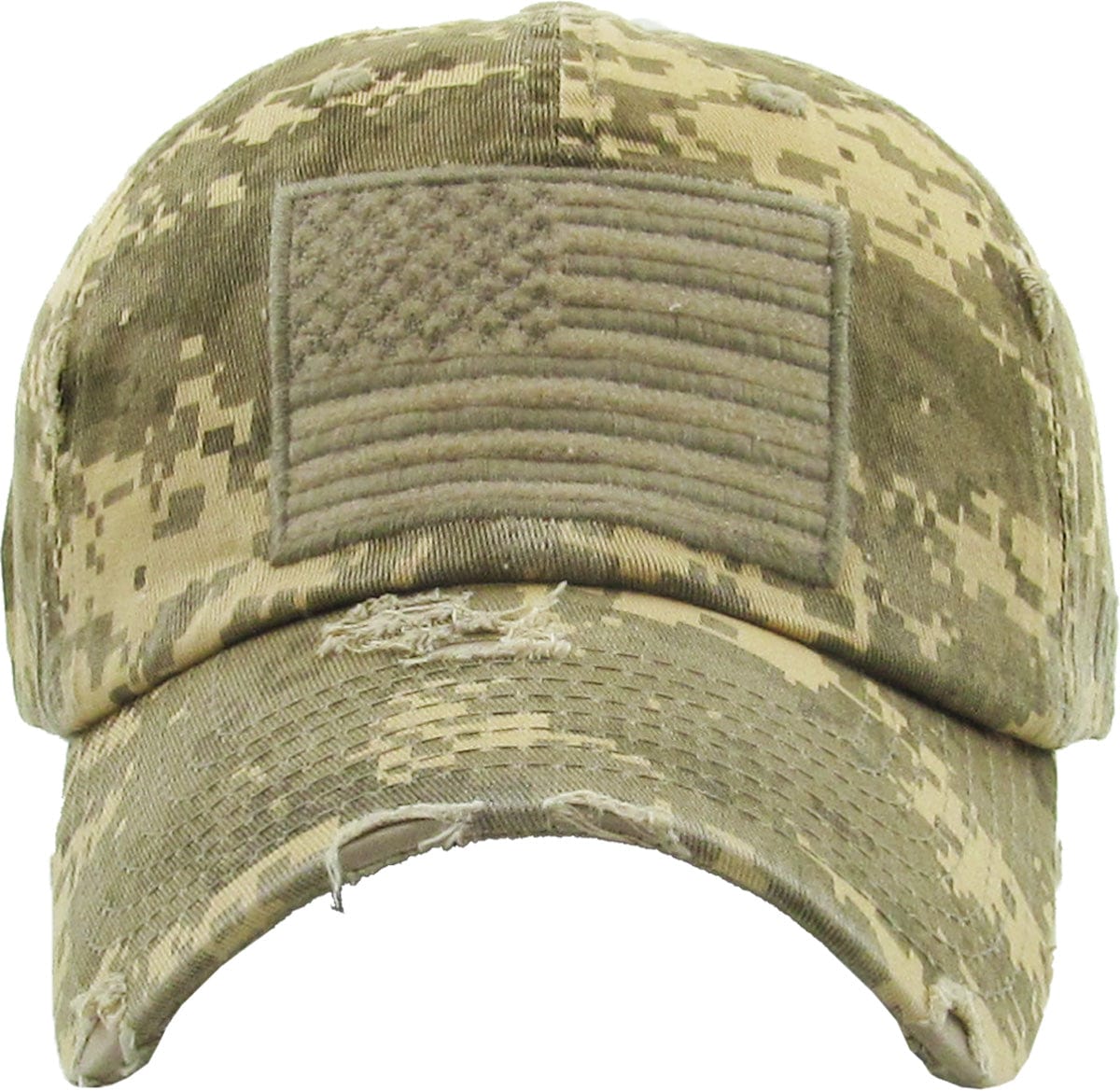 American Flag Washed Vintage Distressed Baseball Cap