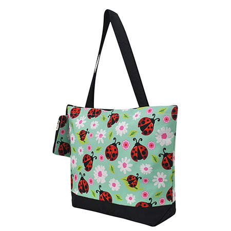 Lady-Bug Canvas Tote Bag