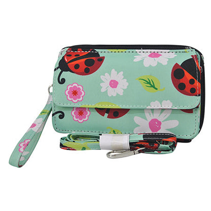 Lady-Bug Canvas All in One Wallet