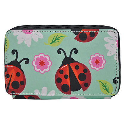 Lady-Bug Canvas All in One Wallet