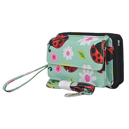 Lady-Bug Canvas All in One Wallet