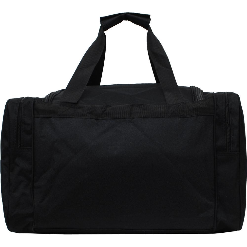 Solid Black  Canvas 20" Duffle Bag