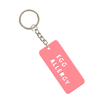 Egg Allergy Keychain