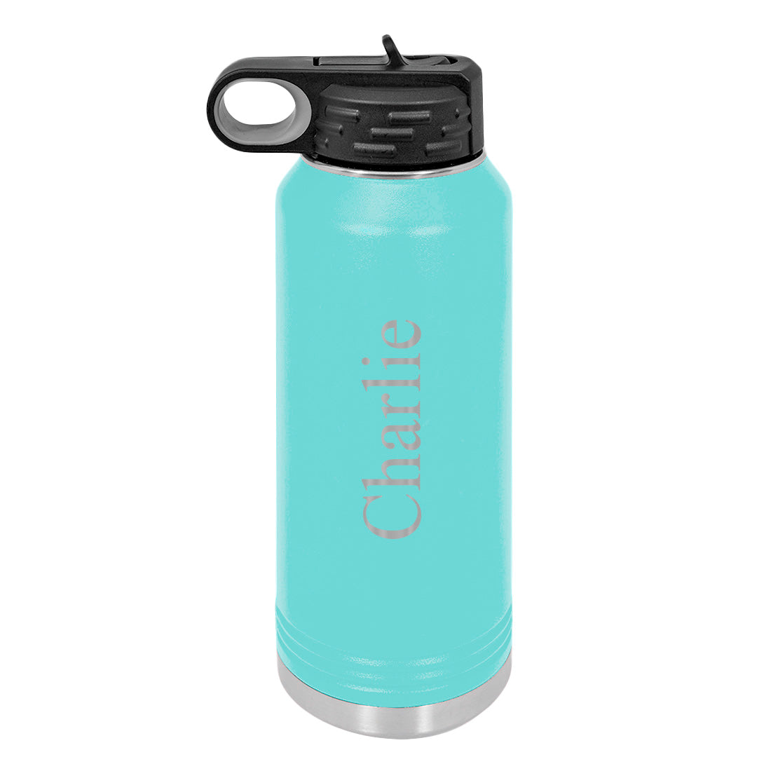 Personalized Water Bottle With Classic Text