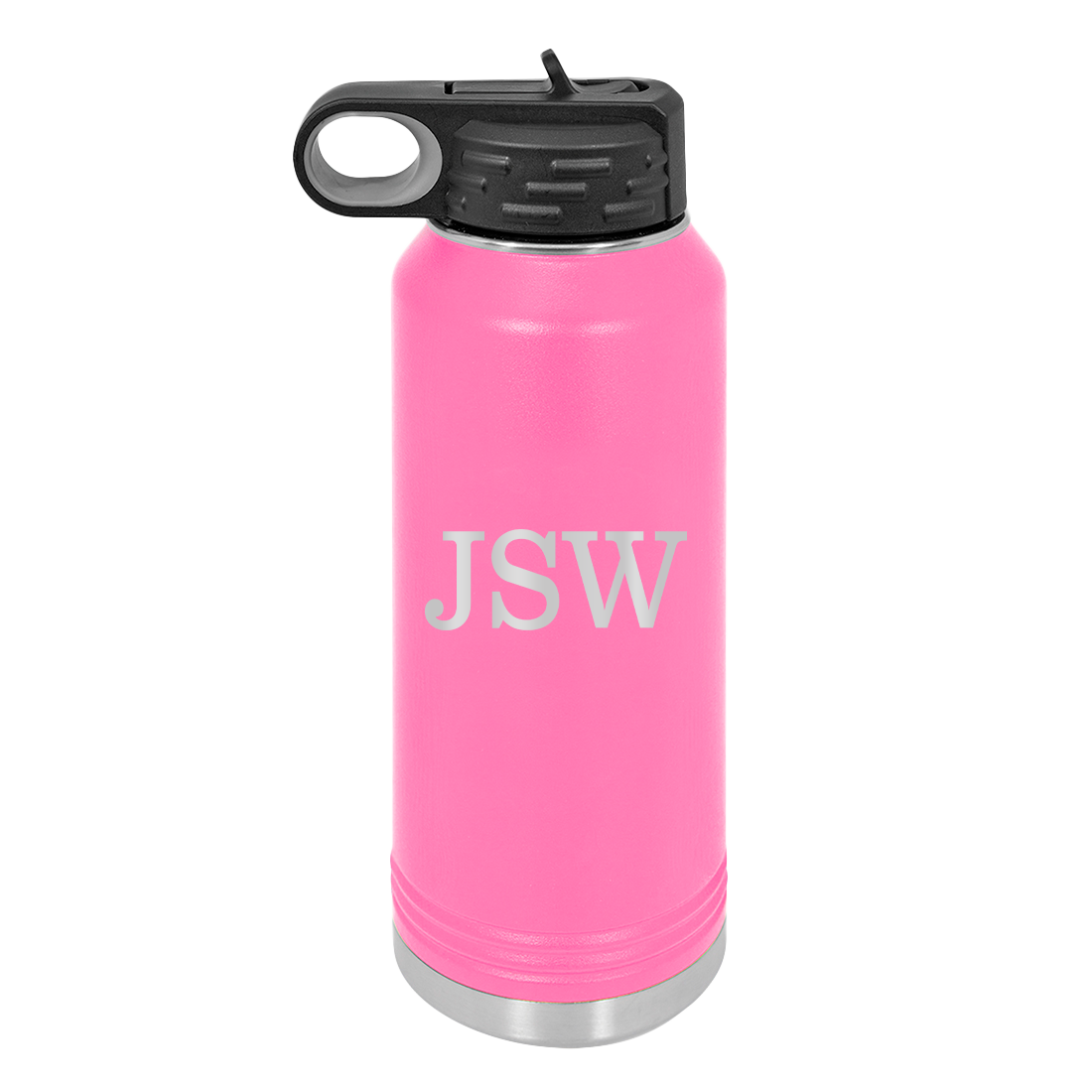 Personalized Water Bottle With Classic Male Initials