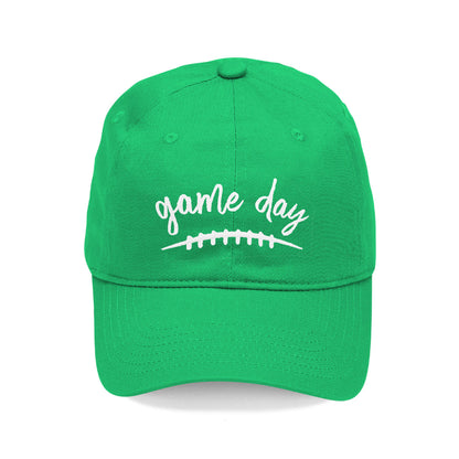 White Game Day Kelly Green Cap