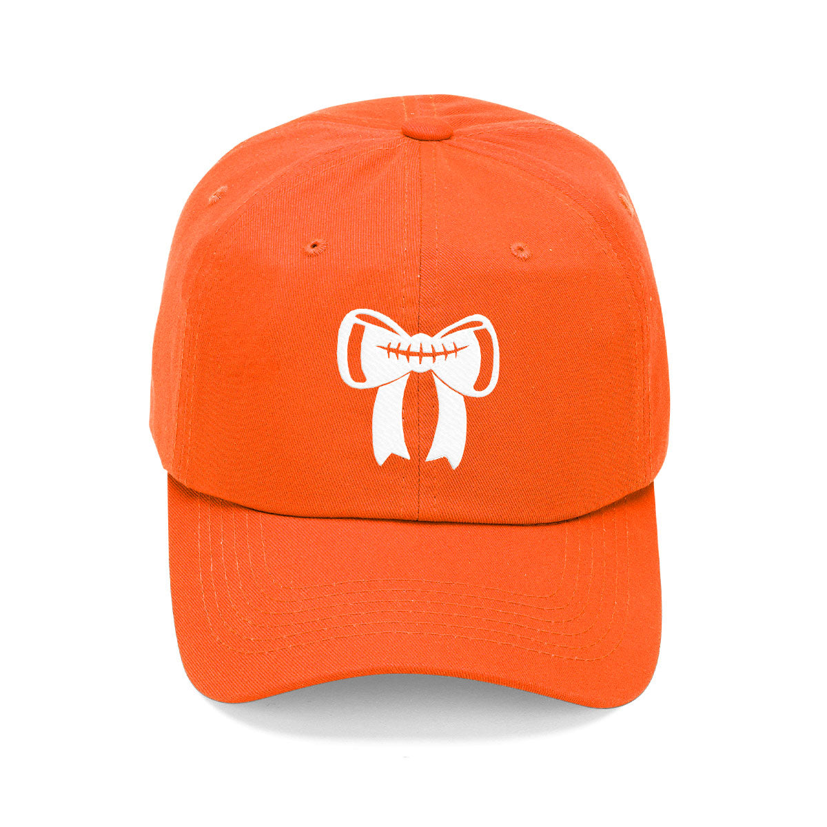 Football Bow Orange Cap