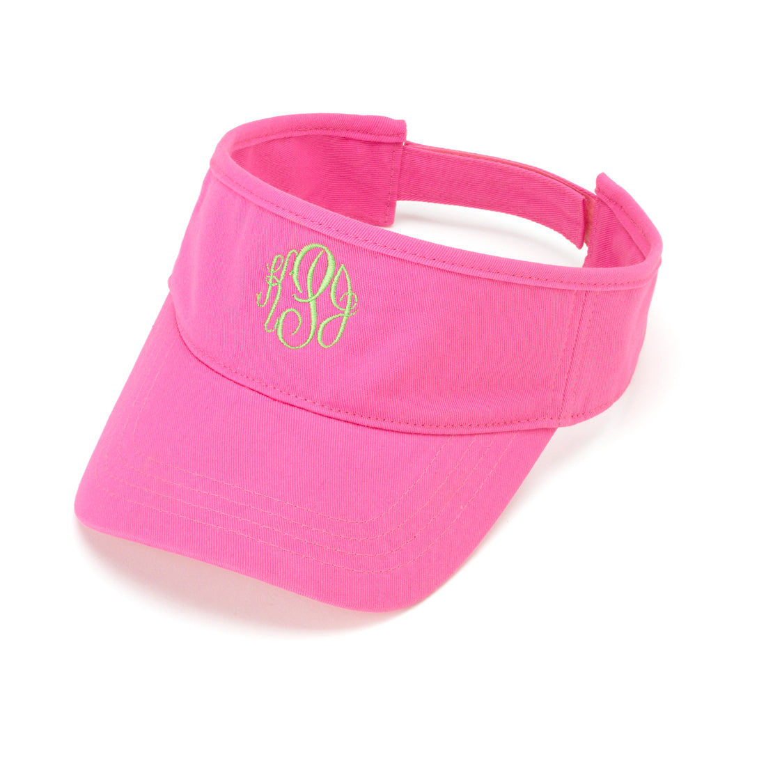 Personalized Hot Pink Twill Visor