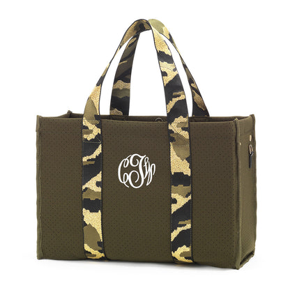 Personalized Camo Neoprene Tote