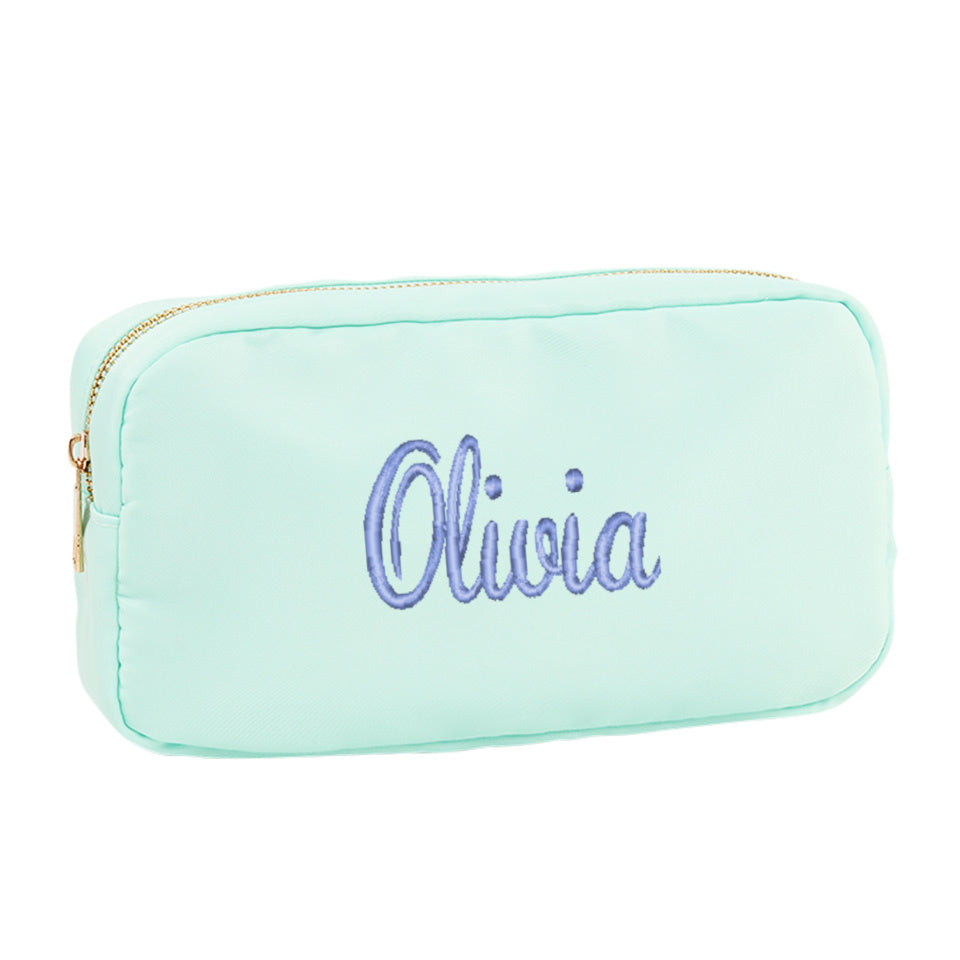 Personalized Mint Accessory Bag