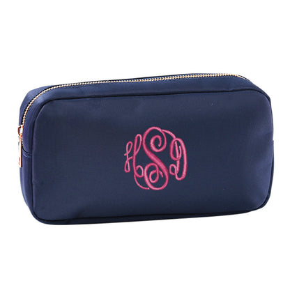 Personalized Navy Accessory Bag