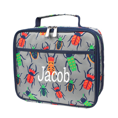 Personalized Kids Matching Bugs Backpack and Lunchbox