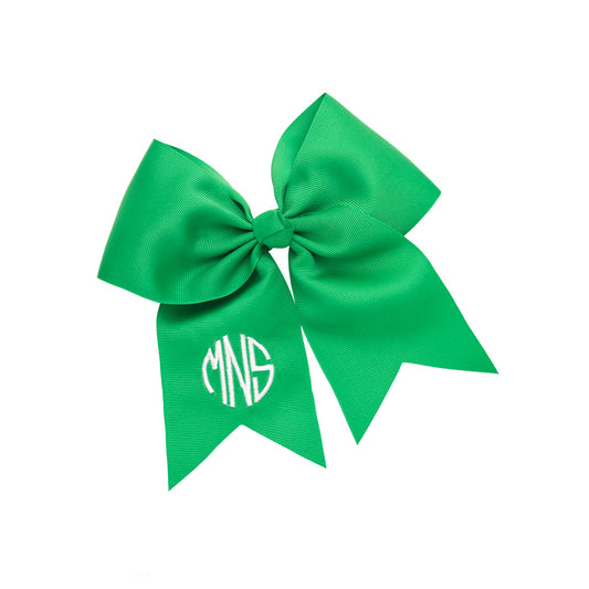 Personalized Green Hair Bow